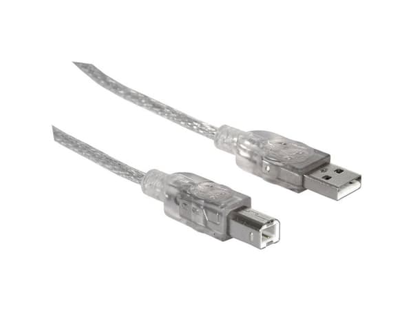 MANHATTAN 333405 Manhattan USB 2.0 A-B M/M cable 1.8m silver