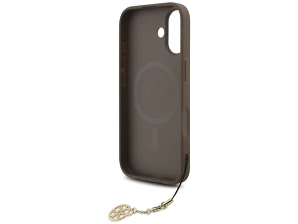 Guess 4G Charms Collection MagSafe case for iPhone 17 - brown