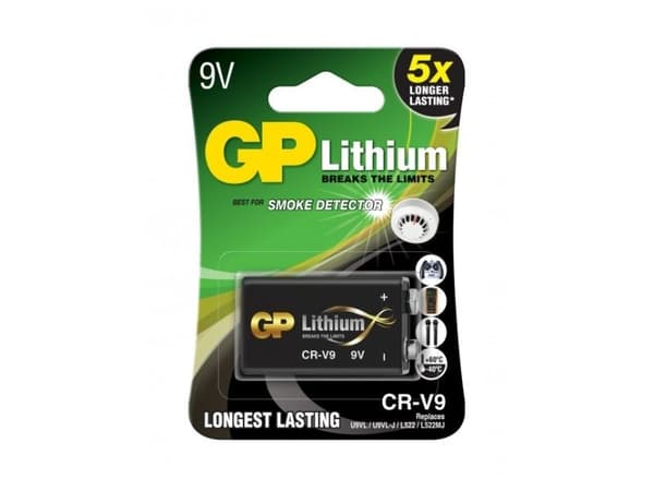 GP 9V litiumbatteri CRV9SD-2U1, 1-pack