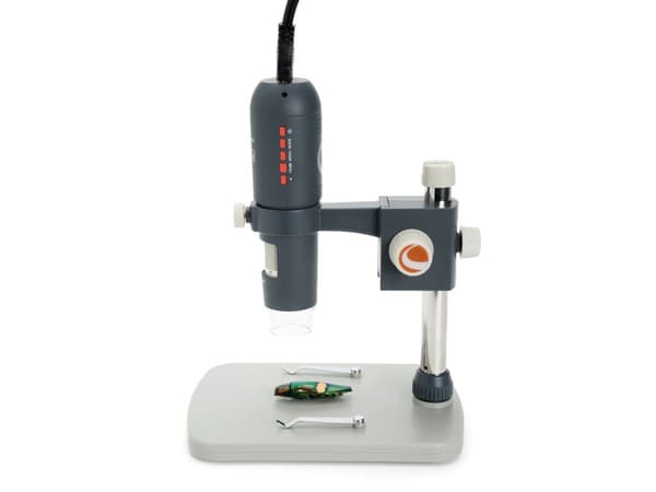 Celestron Microdirect 1080p, Digitalt, Grå, 220x, 10x, LED, Hvit
