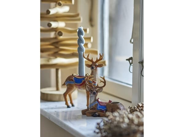 Bloomingville Glory lysestake, brun, polyresin