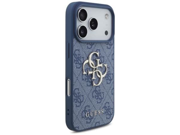 Guess 4G Big Logo-etui til iPhone 17 Pro / 18 Pro – blått