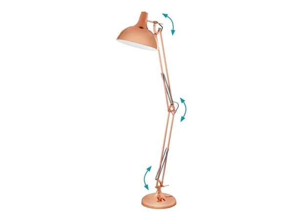 EGLO BORGILLIO golvlampa koppar