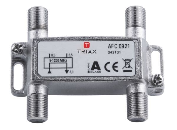 Triax AFC 0921, 75 O, 5 - 1218 MHz, Silver, Honkoppling, 4,3 dB, 1 styck