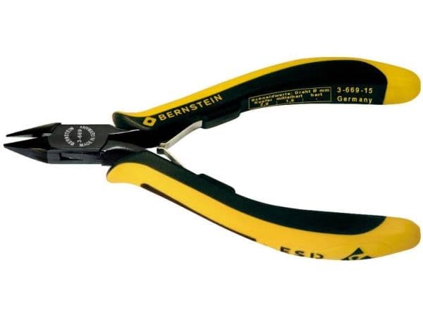 BERNSTEIN Tools for Electronics EUROline 3-669-15 ESD sidoskär utan fas 135 mm