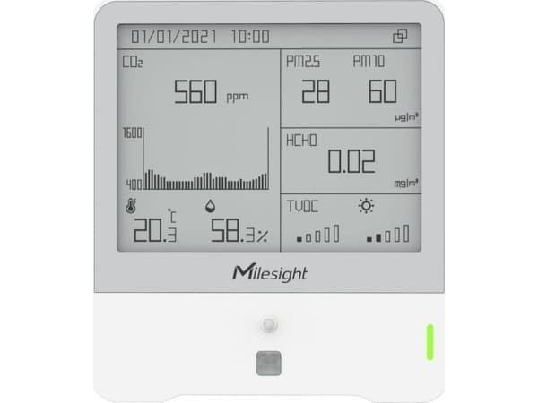 Milesight AM307 - Luftkvalitetssensor - inomhus - trådlös - LoRaWAN - 868 MHz