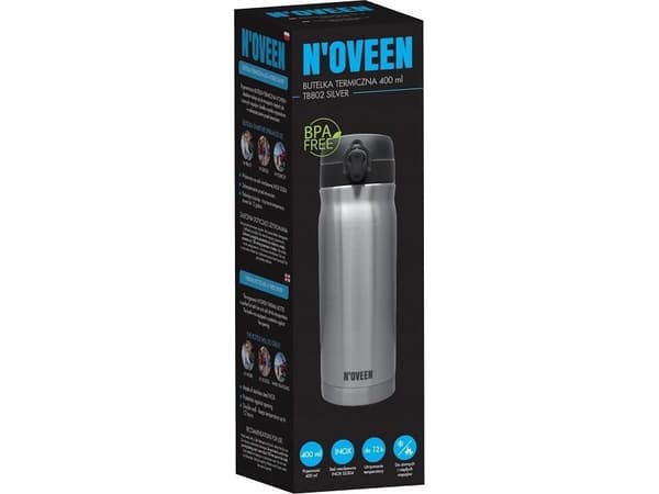 NOVEEN termosflaska 400 ml TB802 silver