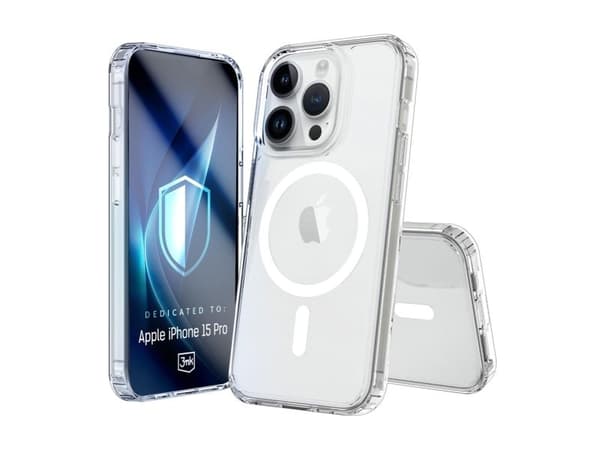 Armor MagCase iPhone 15 Pro MagSafe läpinäkyvä