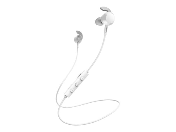 Philips TAE4205WT - Ørepropper med mikrofon - i øret - Bluetooth - trådløs - hvit