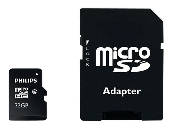 Philips FM32MP45B - Flashminnekort (microSDHC til SD-adapter inkludert) - 32 GB - Class 10 - microSDHC