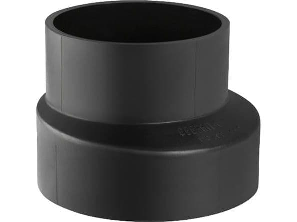 110 x 63 mm Reduksjon excentrisk sort PEH Geberit