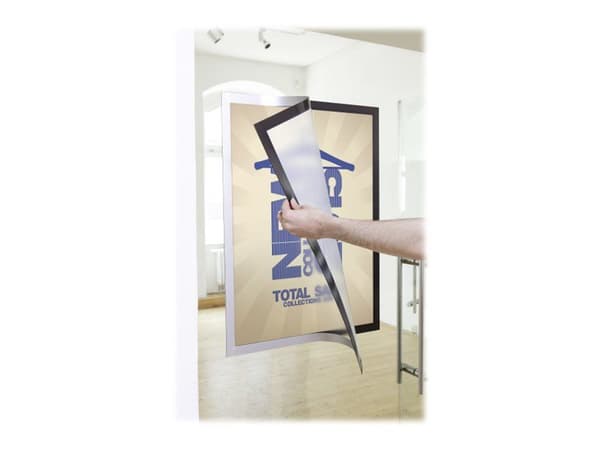 DURABLE DURAFRAME POSTER - Dokumentholder - for A2 - dobbeltsidet - sølv
