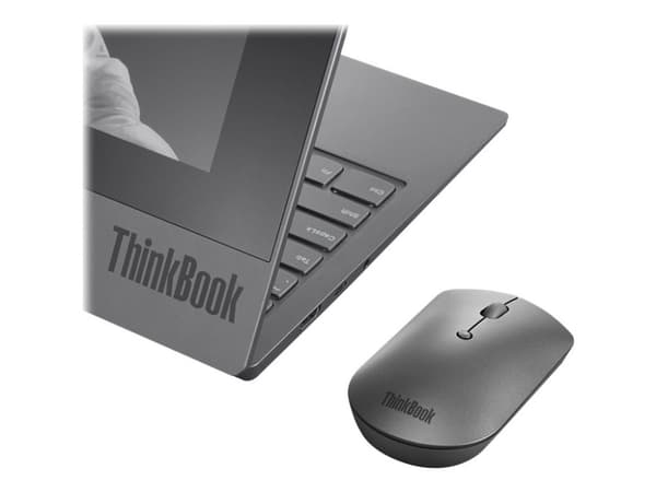 Lenovo ThinkBook, Molempikätinen, Optinen, Bluetooth, 2400 DPI, Harmaa