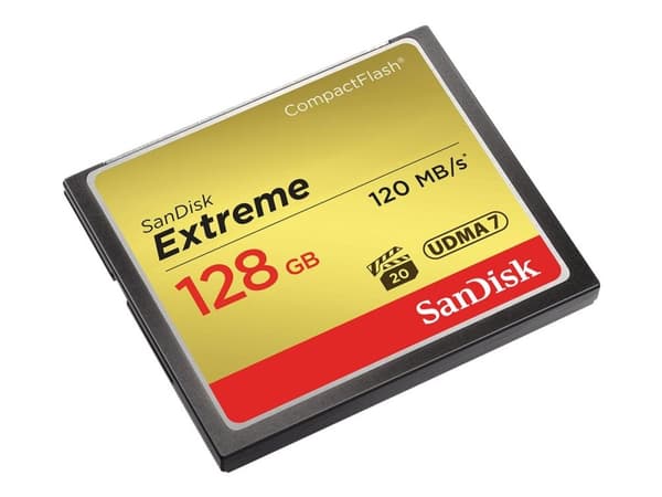 SanDisk Extreme - Flash-minneskort - 128 GB - 567x - CompactFlash