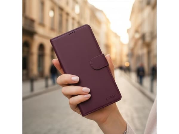 Tech-Protect plånboksfodral för Samsung Galaxy A27 5G - bordeaux