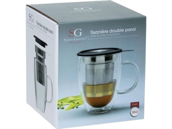 Atmosphera kopp med teberedare, glas, 300 ml