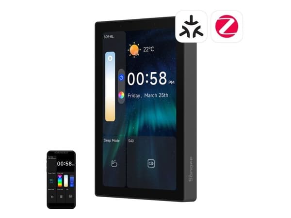 SONOFF NSPanel Pro 120 smart kontrollpanel Matter WiFi/Bluetooth/ZigBee (svart)