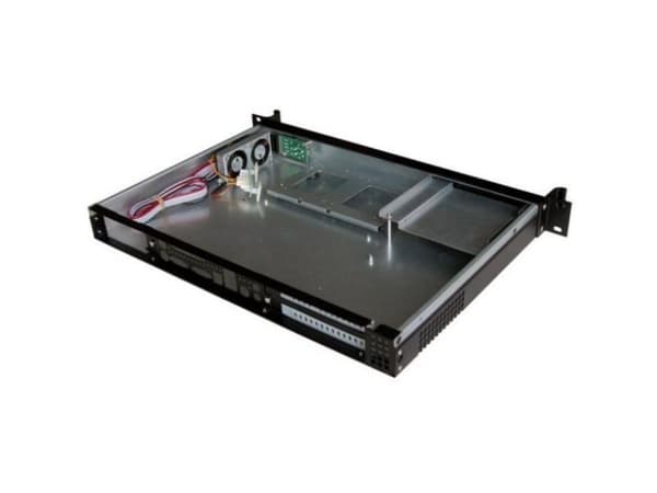 Techly I-CASE IPC-140, Ställning, PC, Svart, Mini-ITX, Metall, 1U