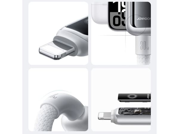 Joyroom kabel S-A55 StarFlight 30W USB-C til Lightning 1,2 m hvit