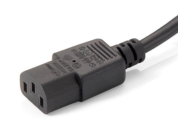 Equip 112220, 1,8 m, Strømstik typ F, 2 x C13 förbindare