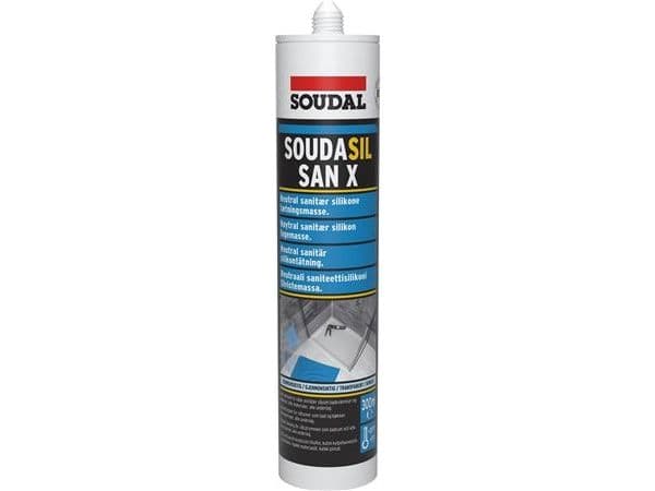 Soudasil San X sanitetsilikon transparent 300 ml