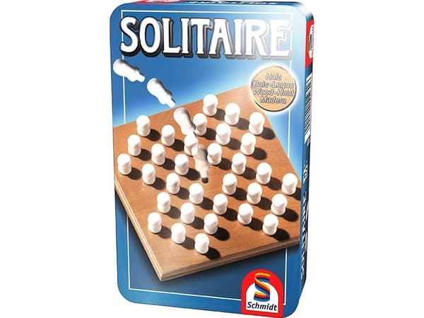 Schmidt Spiele Solitaire samspelsspel i metallburk