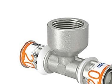 UPONOR S-PRESS PLUS tee reduceret m/muffe 20x3/4 "FT-20