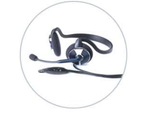 Labtec Stereo 442 - Headset - montering bakom nacken - kabelansluten