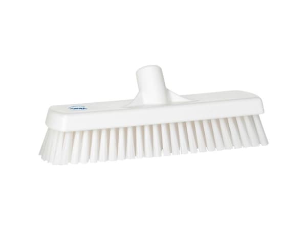 Golvskurborste 75x300 mm styv vit, st