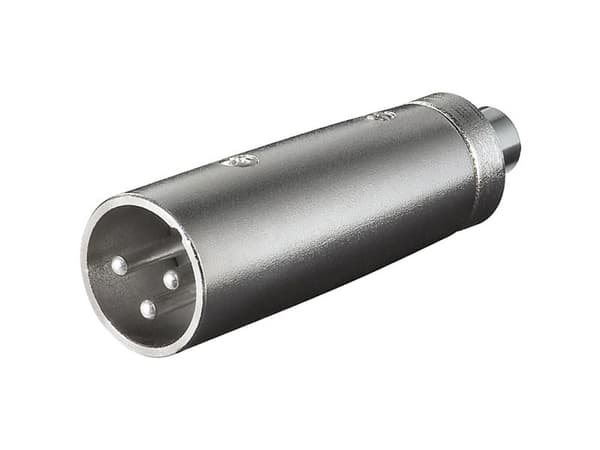 Goobay 27458, XLR, RCA, Sort