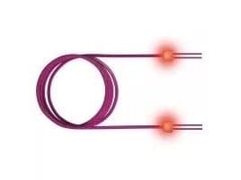 Sacon EasyLan FO LED Patch Cord Premium, Duplex - Liitäntäkaapeli - SC-multimode (M) - SC-multimode (M) - 3 m - Valokuitu - Duplex - 50/125 mikrome...