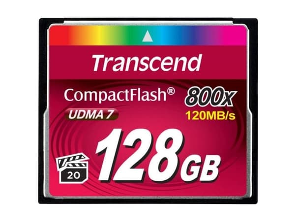 Transcend - Flash-minneskort - 128 GB - 800x - CompactFlash