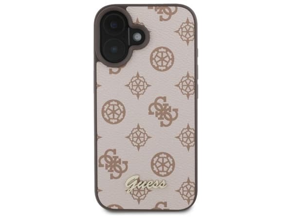 Guess Peony Script MagSafe-skal till iPhone 16 - brun