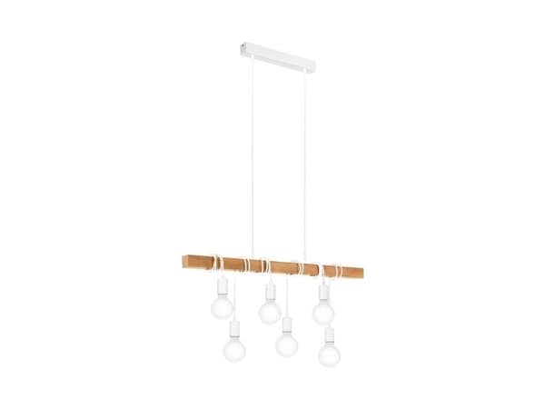 EGLO TOWNSHEND långbord 6L vit/trä