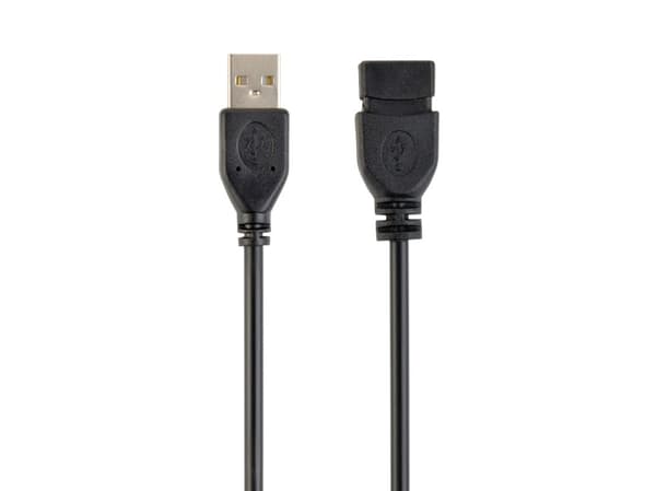 Cablexpert - USB forlængerkabel - USB (hun) til USB (han) - USB 2.0 - 15 cm - formet - sortti