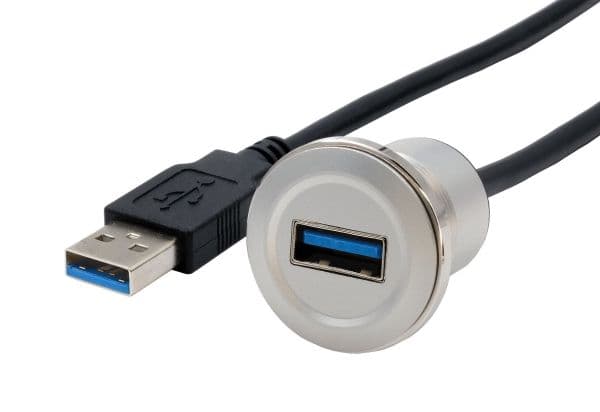 Installationsadapter A-uttag -> plugg 30cm, A-uttag (externt) -> plugg (int.)