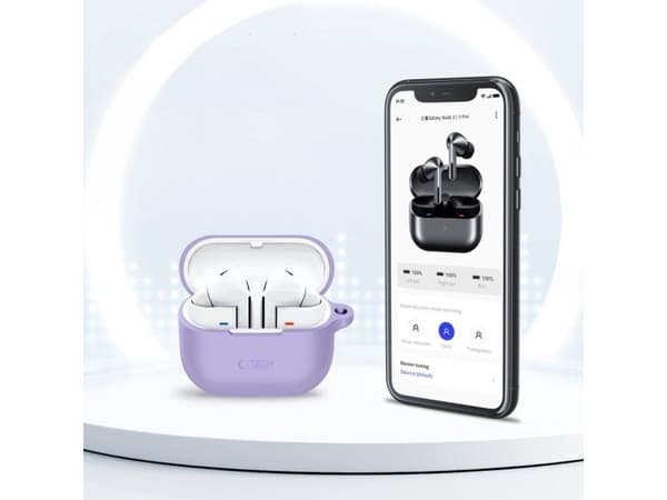 Tech-Protect silikonfodral för Samsung Galaxy Buds 3 / 3 FE / 3 Pro - lila