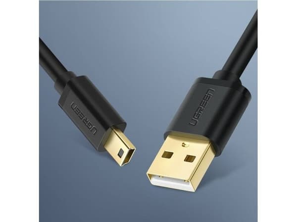 Ugreen US132, 1,5 m, USB A, Mini-USB A, USB 2.0, 0,48 Gbit/s, Svart