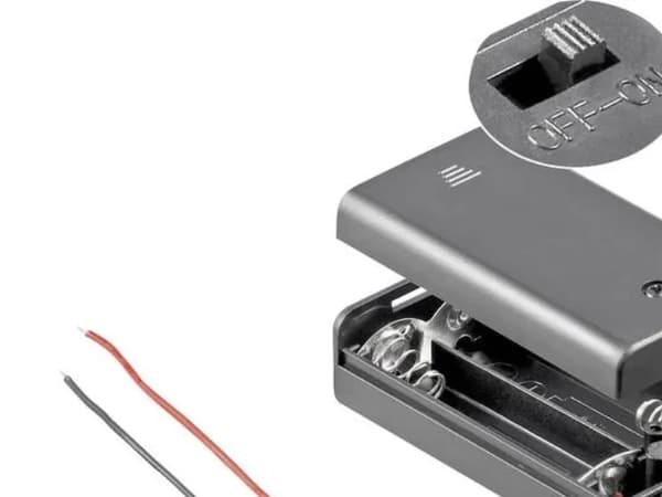 Goobay BH AA 2xAKGS, Passiv holder, Sort