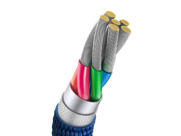 Baseus Crystal Shine USB til USB-C-kabel 100W 2 m, blå