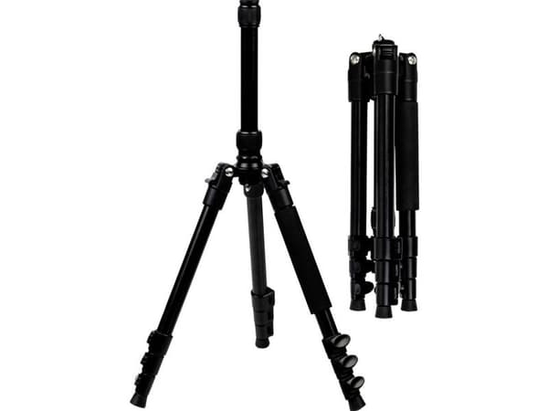 deeper Deeper Tripod stativ 1/4 tomme arbeidshøyde: 51 - 136 cm sort