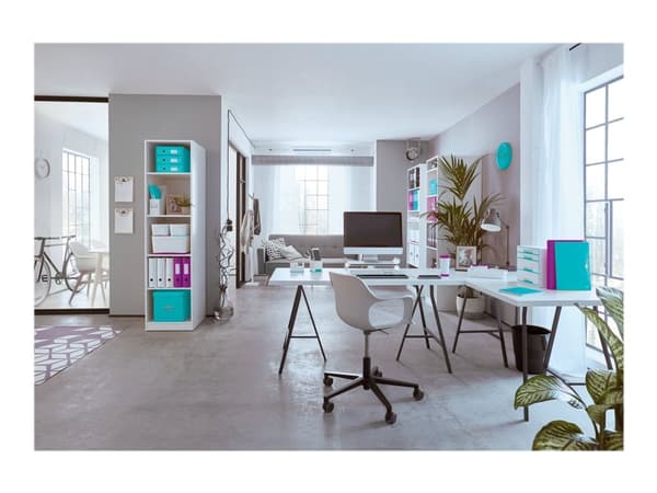 Notesblok Leitz WOW PP A4 linjeret 80 gram 80 ark Isblå - (6 stk.)