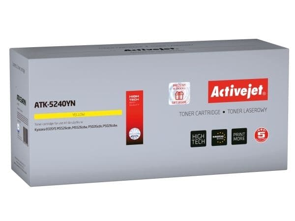 Activejet ATK-5240YN, 0 sider, 3000 sider, Gult, 1 stykker