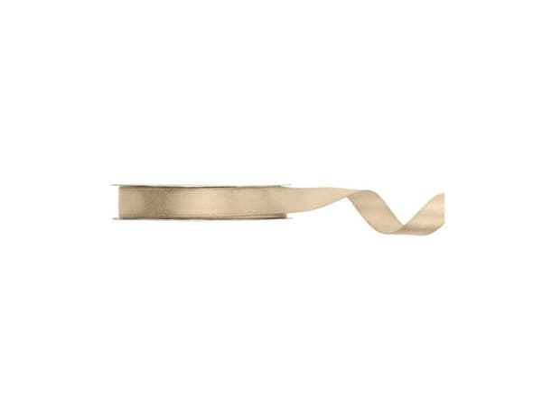 Kold guld satinbånd, 12 mm