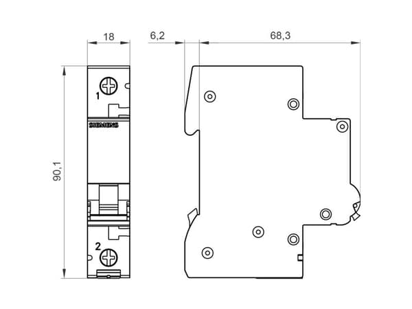 Siemens 5SL6101-7, IP20
