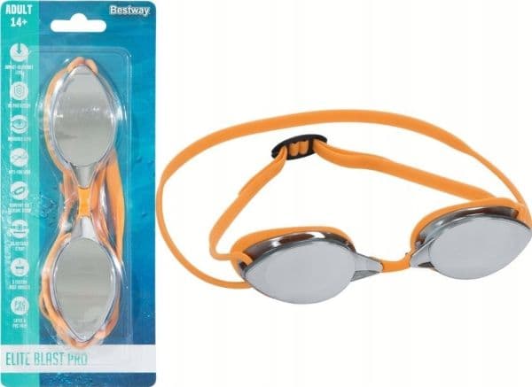 Bestway Peili uimalasit oranssi 21066