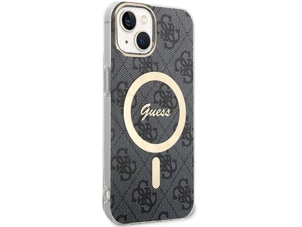 Guess IML 4G MagSafe Case for iPhone 15 Black