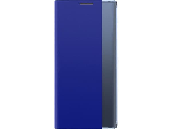 Sleep Case Bokcase-typ med smart fönster för iPhone 13 Pro - blå