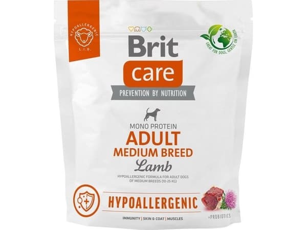 Brit Karma torrfoder till hund Hypoallergenic Adult Medium Breed lamm 1 kg