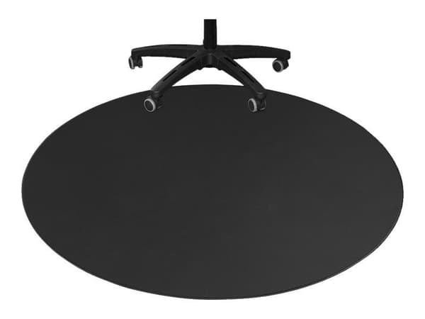 DELTACO DFP410 - Stolemåtte för spel - rund - 110 cm - sort